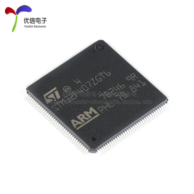 Free shipping  STM32F407ZGT6 LQFP-144 ARM Cortex-M4 32MCU     10PCS