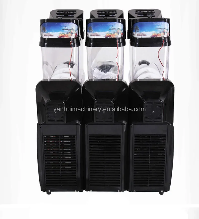 36l Smoothie daiquiri slash margarita slushie machine granita ice puppy commercial frozen drink cheap slush machine 3 tank maker