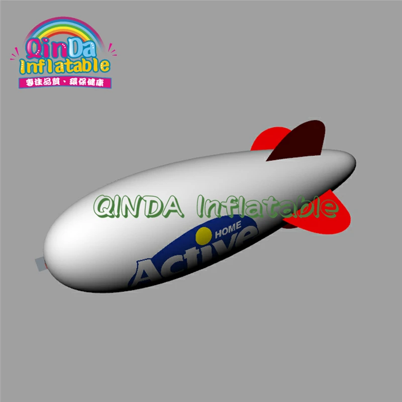 Flying Advertising Inflatable Helium Blimp Balloon Inflatable Airship For Promotion