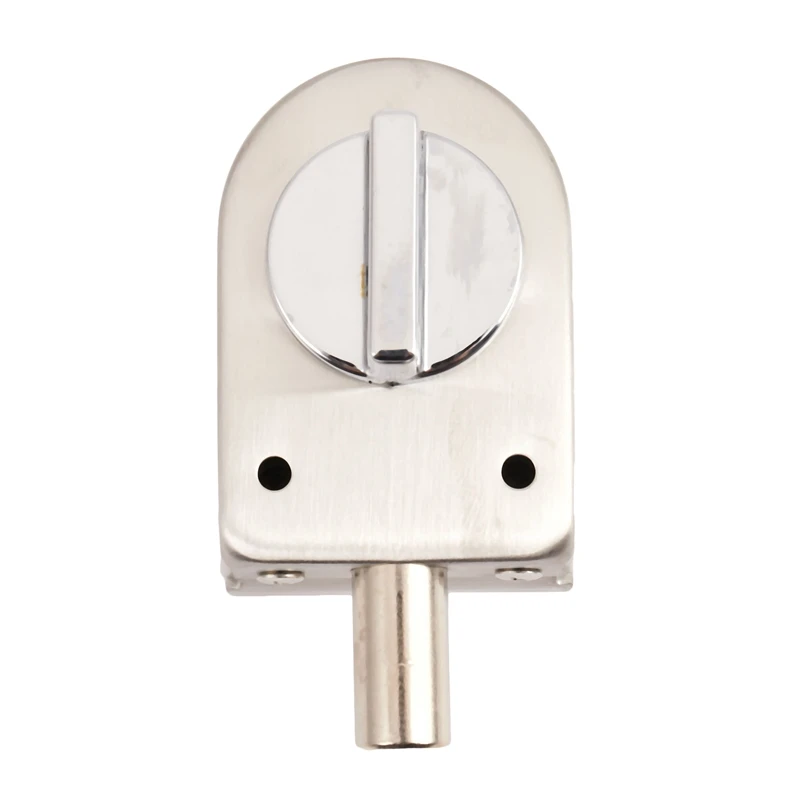 Glass Sliding Door Latch Lock Non-Apertured Stainless Steel Glass Door Lock For Shower Room Bathroom Accessories