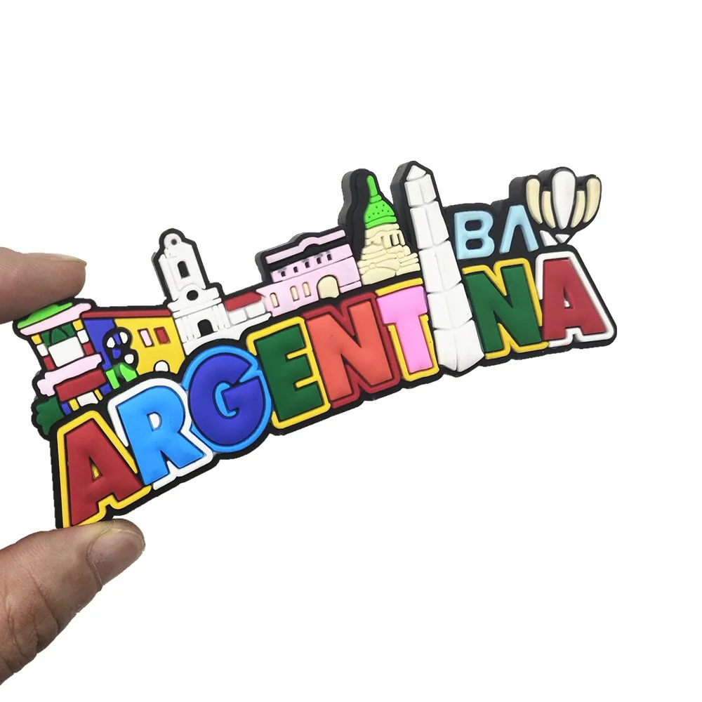 South America Argentina Buenos Aires Ushuaia Rubber Fridge Magnet Tourist Souvenirs  Refrigerator Magnetic Stickers Travel Gift
