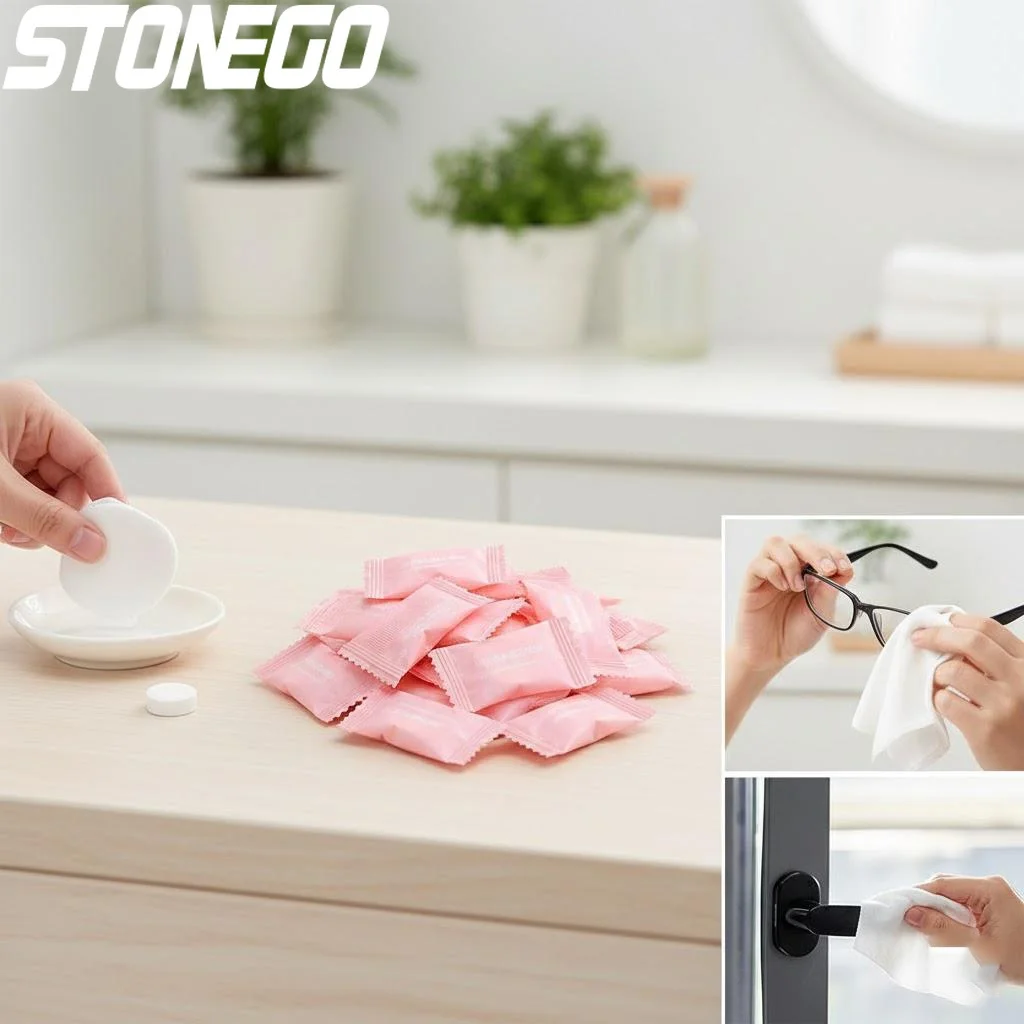 30Pcs Pure Cotton Mini Travel Towels Portable Cleansing Towels Beauty Face Towels for Travel
