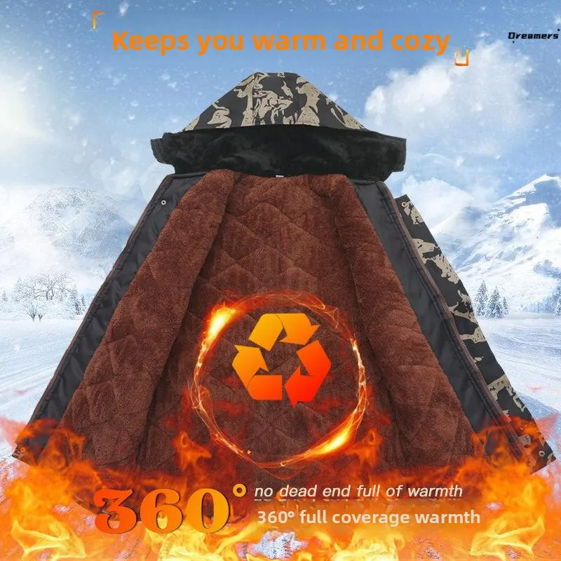 

Зимняя хлопковая мужская куртка Thiened с теплой водонепроницаемой рабочей одеждой Fce, домашняя одежда с длинными рукавами, бренд Mesabow