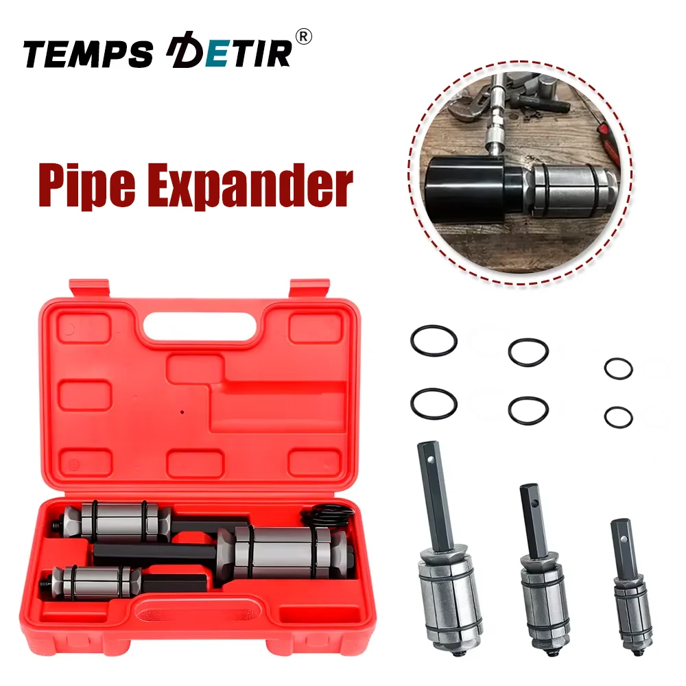 

3 Piece Tail Pipe Expander Set 1/18"to 3-1/2"Tail Pipe Exhaust Pipe Expander Auto Repair Tool Set Exhaust Muffler Expander Tool