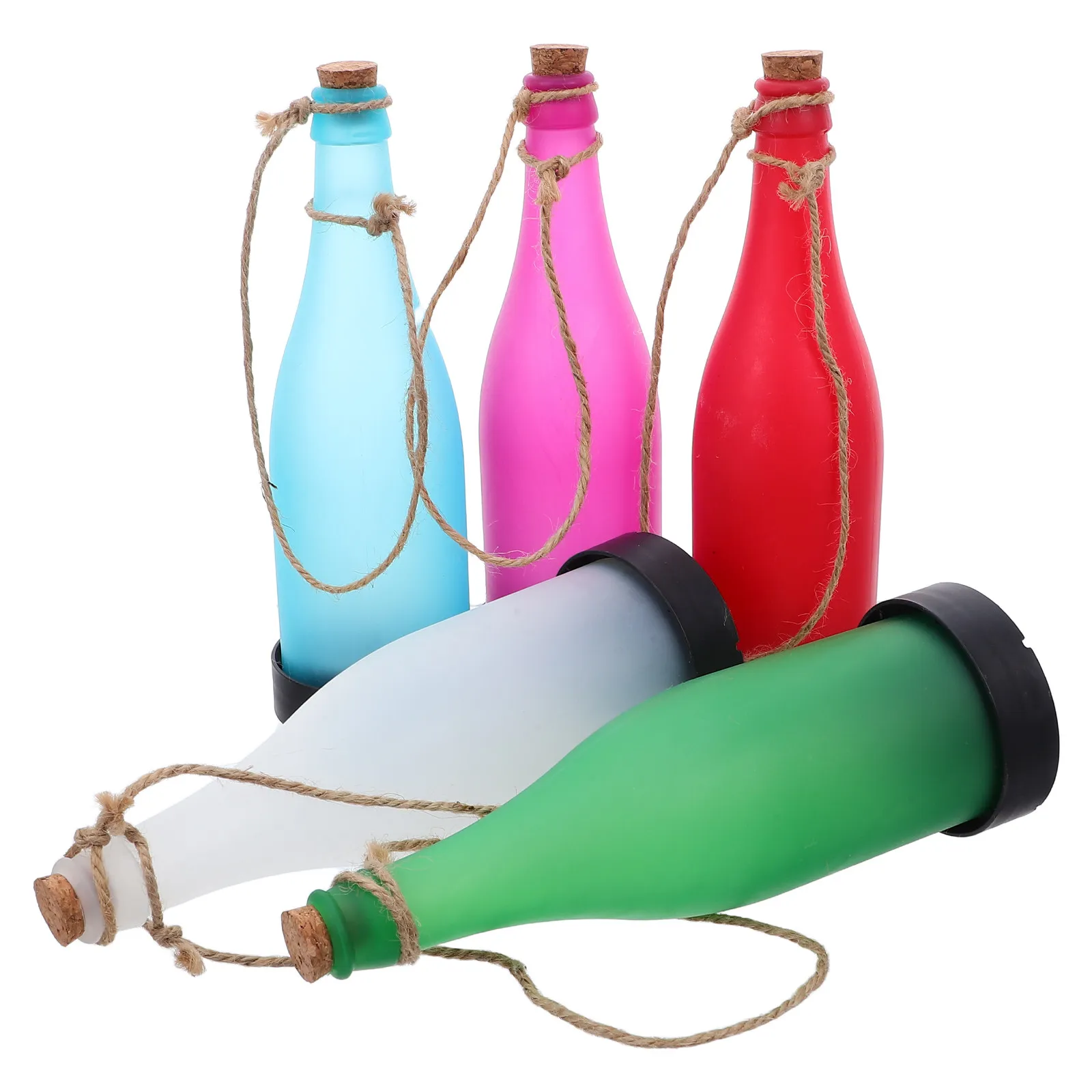 

5 шт. Солнечные светильники для бутылок, светодиодные, водонепроницаемые, пластиковые, декоративные, для улицы, сада, вечеринок, свадеб, Рождества, на солнечной энергии