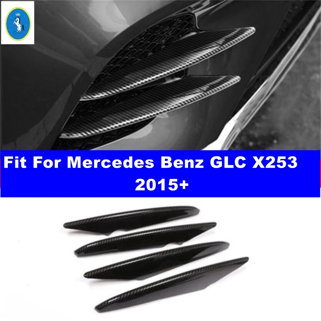 

ABS Auto Front Bumper Fog Lights Grille Fog Light Decor Cover Trim For Mercedes Benz GLC X253 2015 - 2019 Exterior Accessories