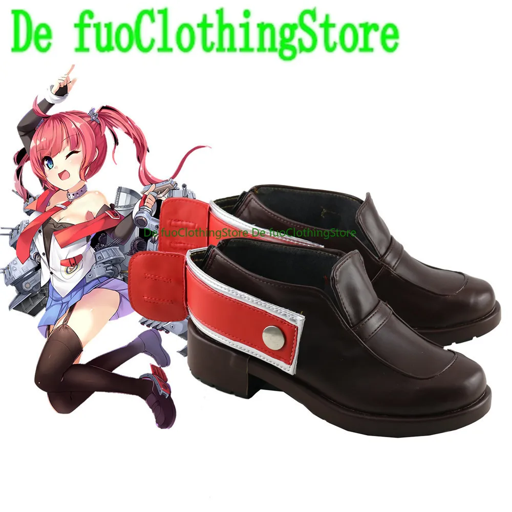 Azur Lane USS San Diego CL-53 Cosplay Shoes Boots Game Anime Halloween DefuoClothing Shoes Store