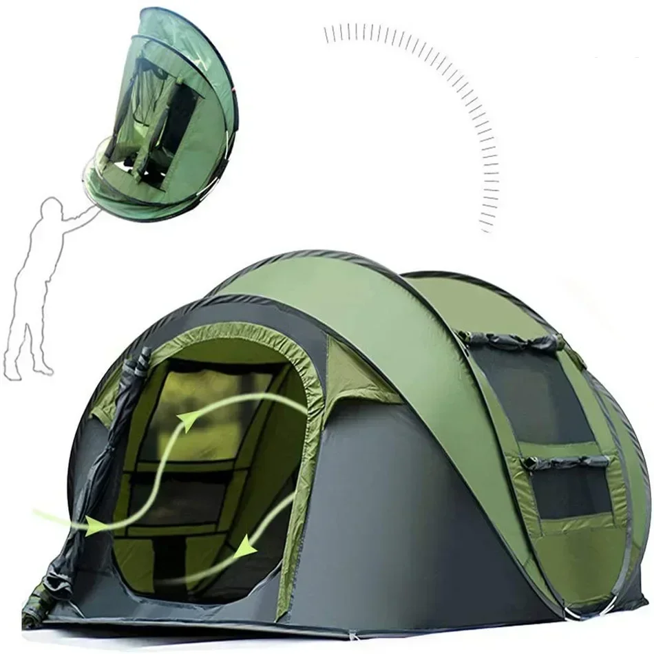 

Speed Open 1s No Need To Set Up Outdoor Tent Polyester Spring/summer/autumn Camping Accessories Rain and Sun Protection