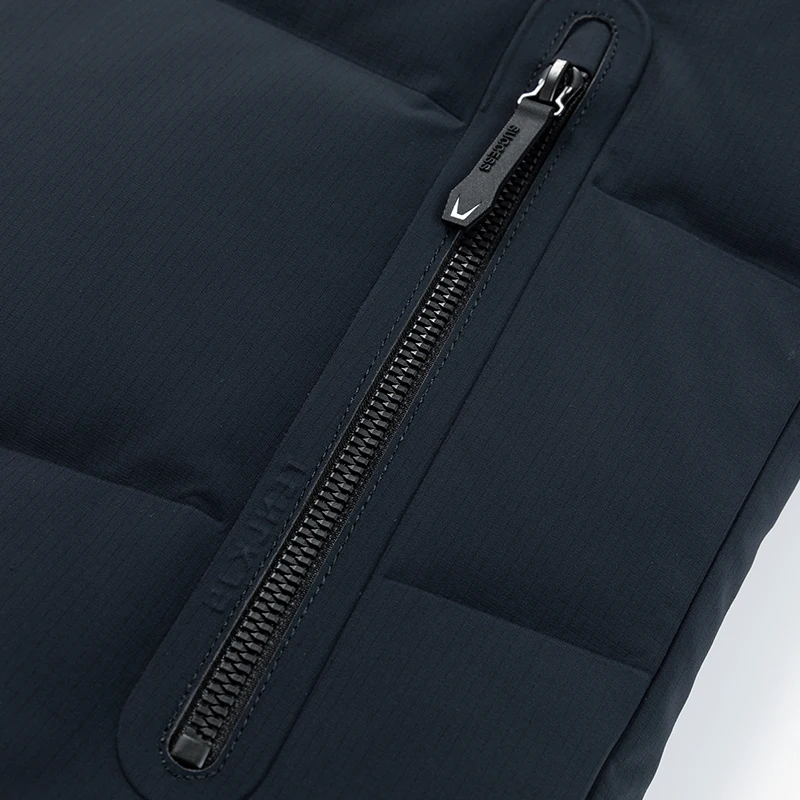 Timeless Men's Basic Down Coat Business Casual Puffer Parkas Winter Thermal Outerwear Black Navy Essential Collection Garment