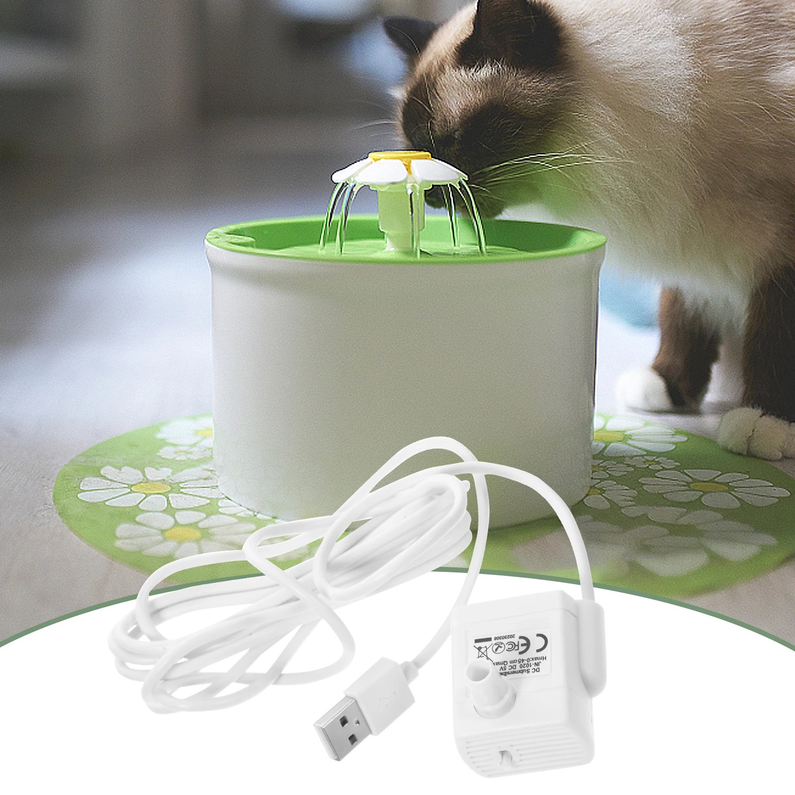 

Drinking Fountain Submersible Water For Cat Dog Aquarium Mini Fountain Pump Replacement Quiet Pet Water Dispenser Pump Pet
