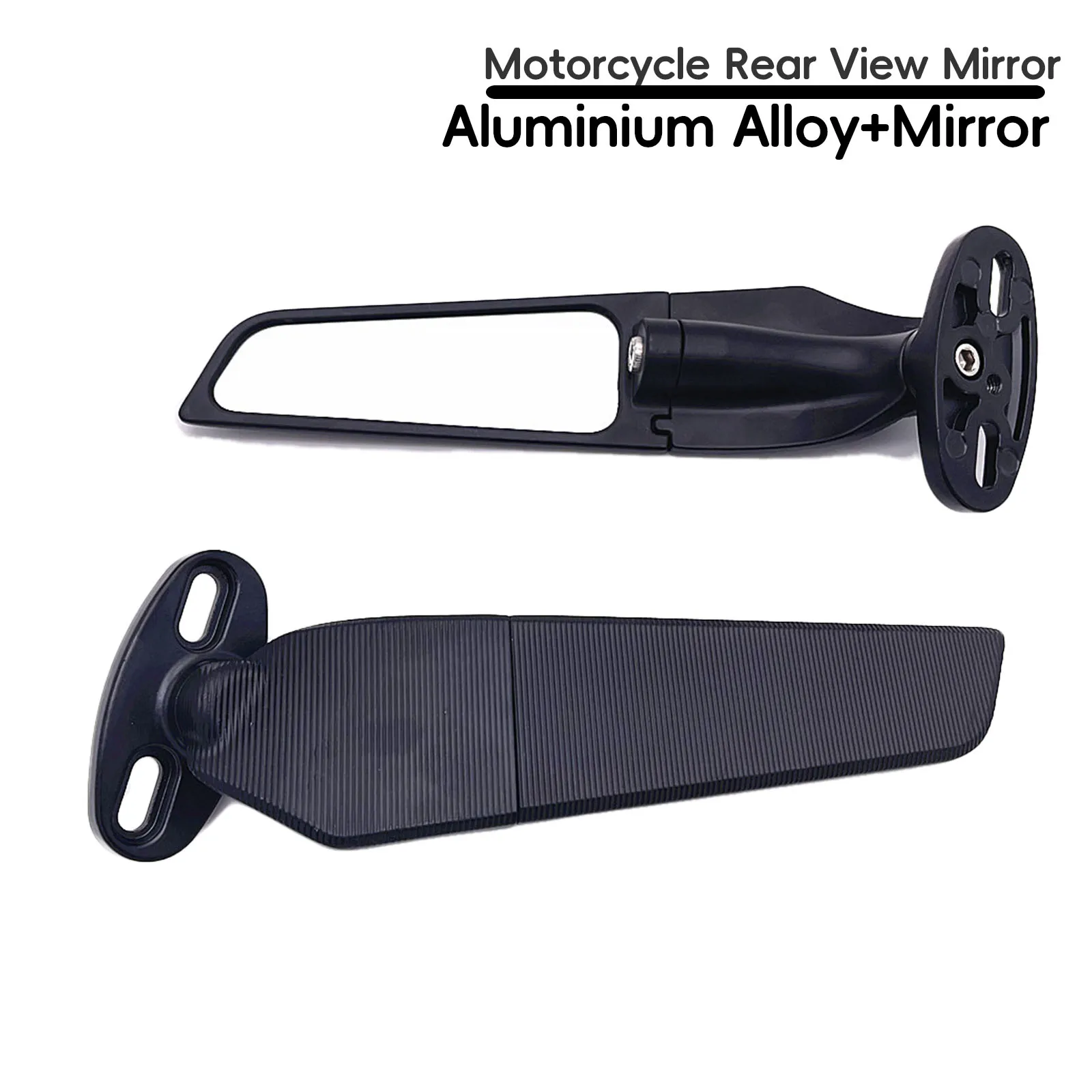 

Motorcycle Modifited Fixed Wing Rearview Mirror Wind Knife Reflector Application fit for ZX10R ZX6R Z636 ZX622 2018-2021