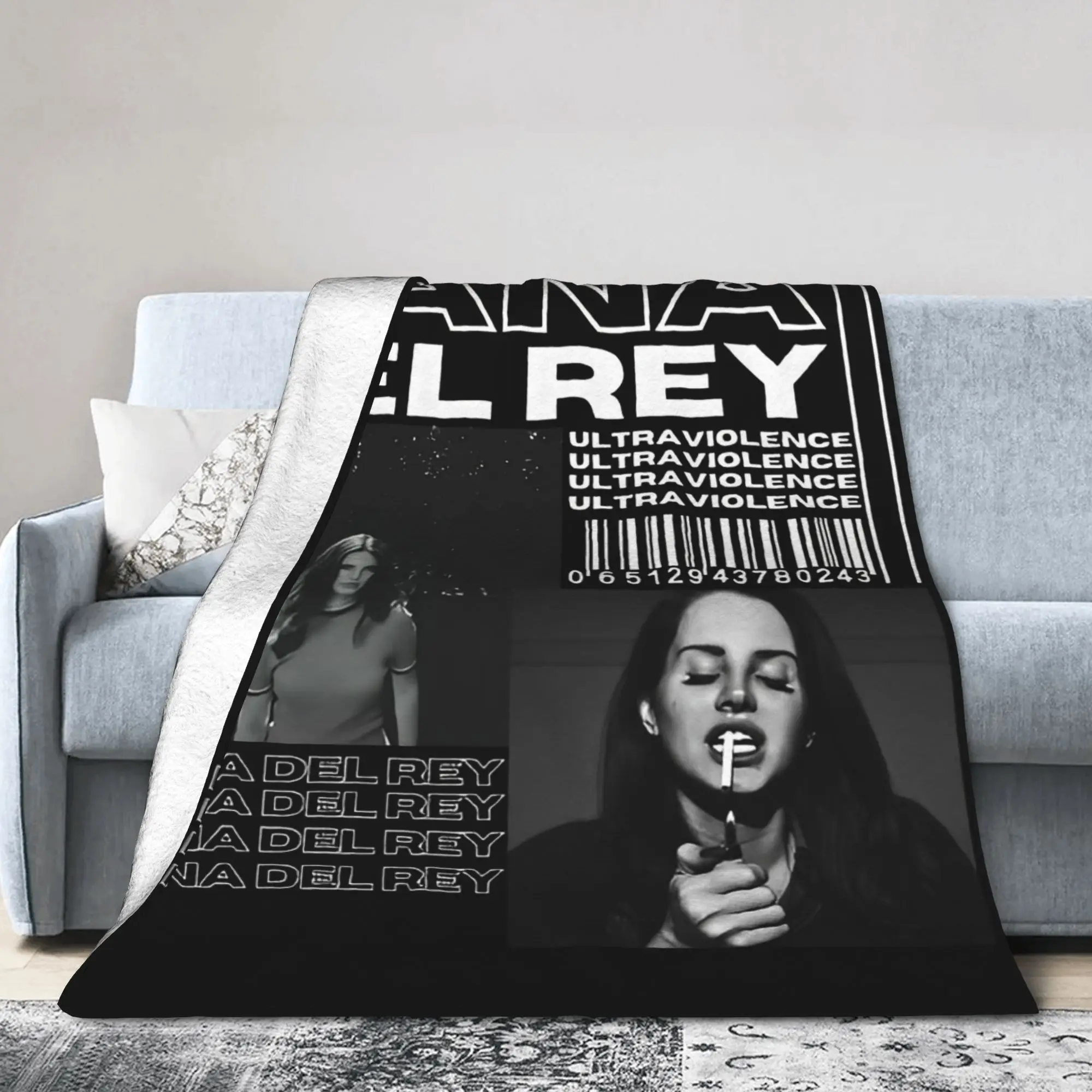 لانا ديل ري المغني بطانية ألبوم الموسيقى Ldr الإبحار أفخم مضحك لينة رمي البطانيات لصالة الفراش الشتاء سيارة #1