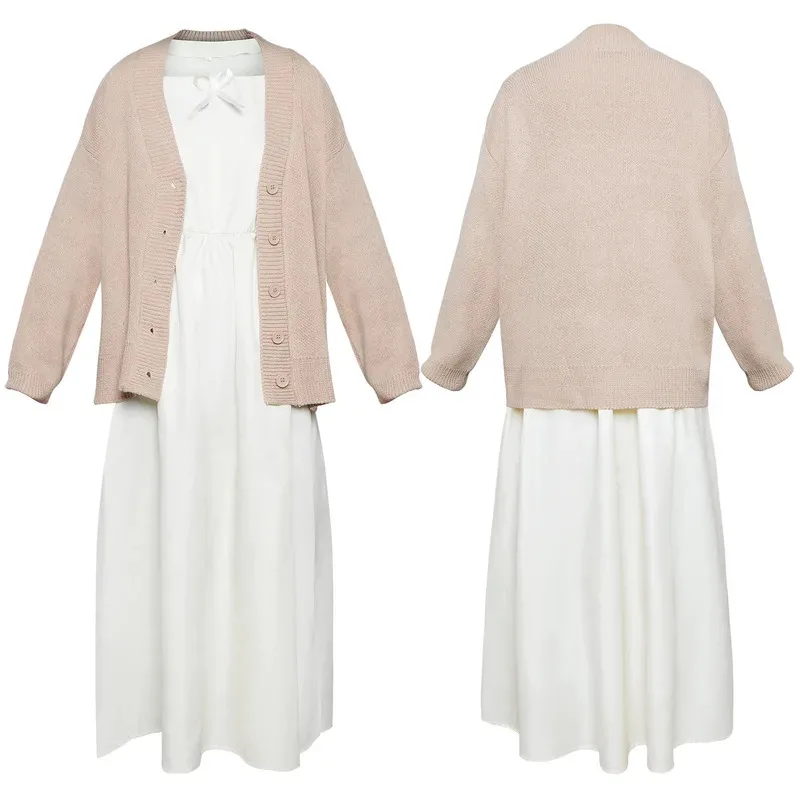 

COSda@Anime Frieren At The Funeral Sousou No Frieren Fern Cosplay Coat Sweater Dress Uniform Halloween Party Cosplay Costume Wig