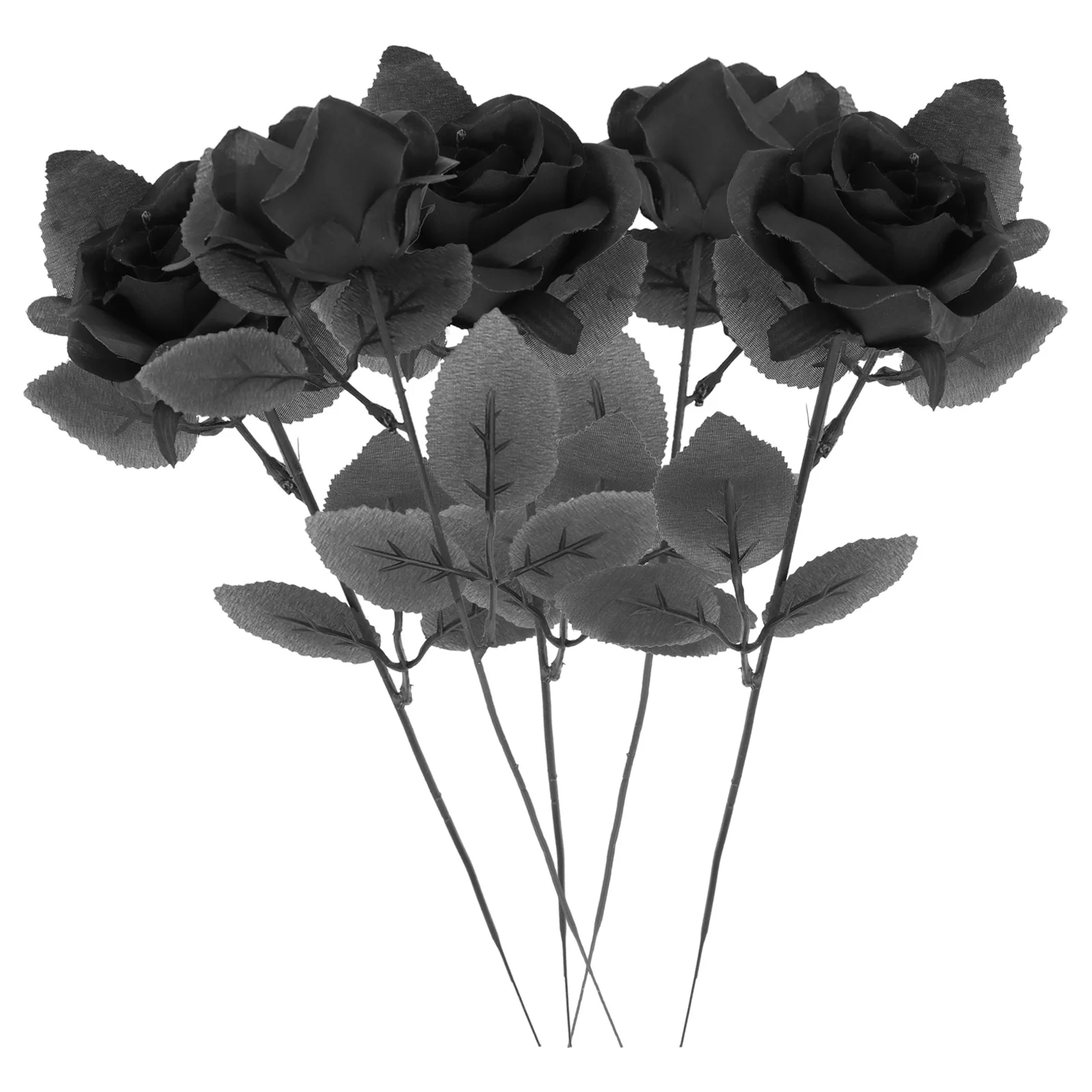 

5Pcs Fake Rose Decorative Flower Adornments Wedding Centerpiece Simulation Romantic Valentine Day Floral Arrangement