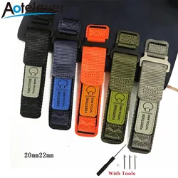 20mm 22mm Quick Release Nylon Universal Watch Strap Replacement Watchband Men Wristband Bracelet Watches Accessories with Tool