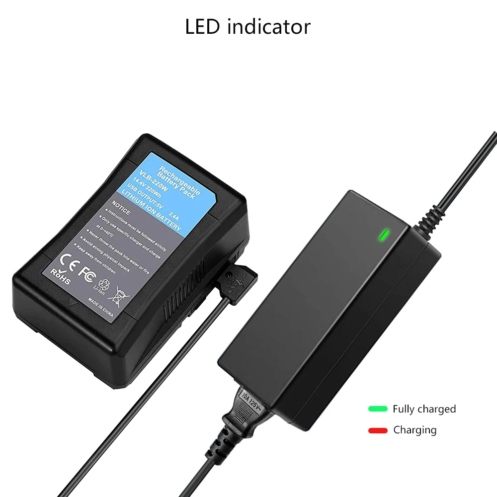 16.8V 3A ładowarka baterii z D-kranem do baterii z blokadą V/V-Mount