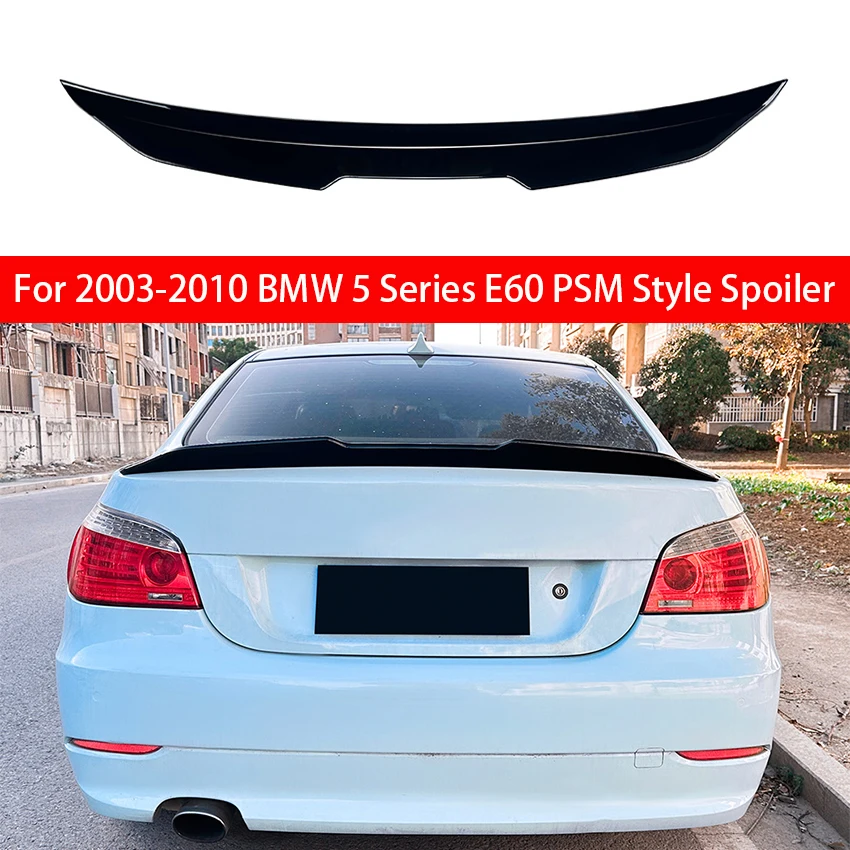 ل 2003 2004 2005 2006 2007 2008 2009 2010 BMW 5 Series E60 M5 الخلفية Bodykits الذيل ضبط PSM نمط الخلفي المفسد
