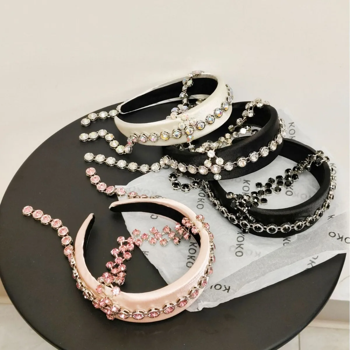 

Модная тяжелая ремесленная роскошная повязка на голову с кисточками и губкой, аксессуар для волос с высокой короной