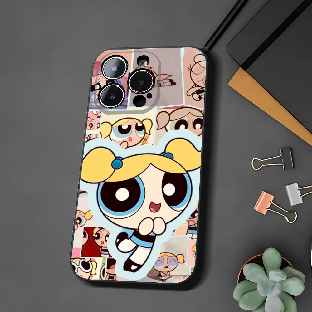 P-Powerpuff G-Girls Three Pretty Best Friend Phone Case For Xiaomi 11 Redmi Note 11 5G 8T 9A 9 10T Note8Pro Note9 12S Black Case