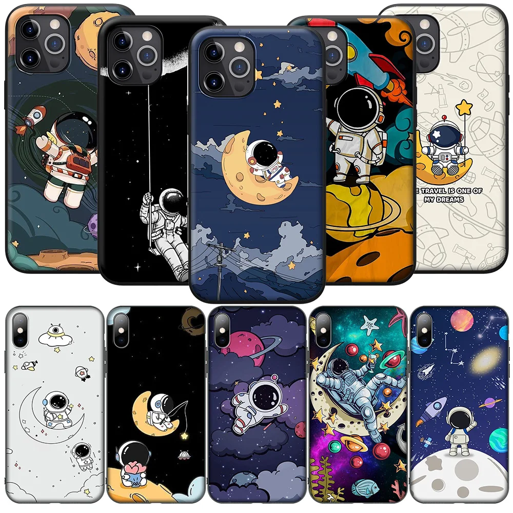 FL124 Moon Astronaut  Sky NEW Phone Case for Huawei Nova 5T 4E 3i 3 2 2i Y6 Y6P Y7 Y9 Honor 20 20s 9X 7C Prime Lite 2019