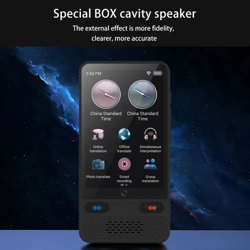 Good Language Translator Device S85 with 138 Languages Voice Translating Offline Translation Support Voice Video Recording New