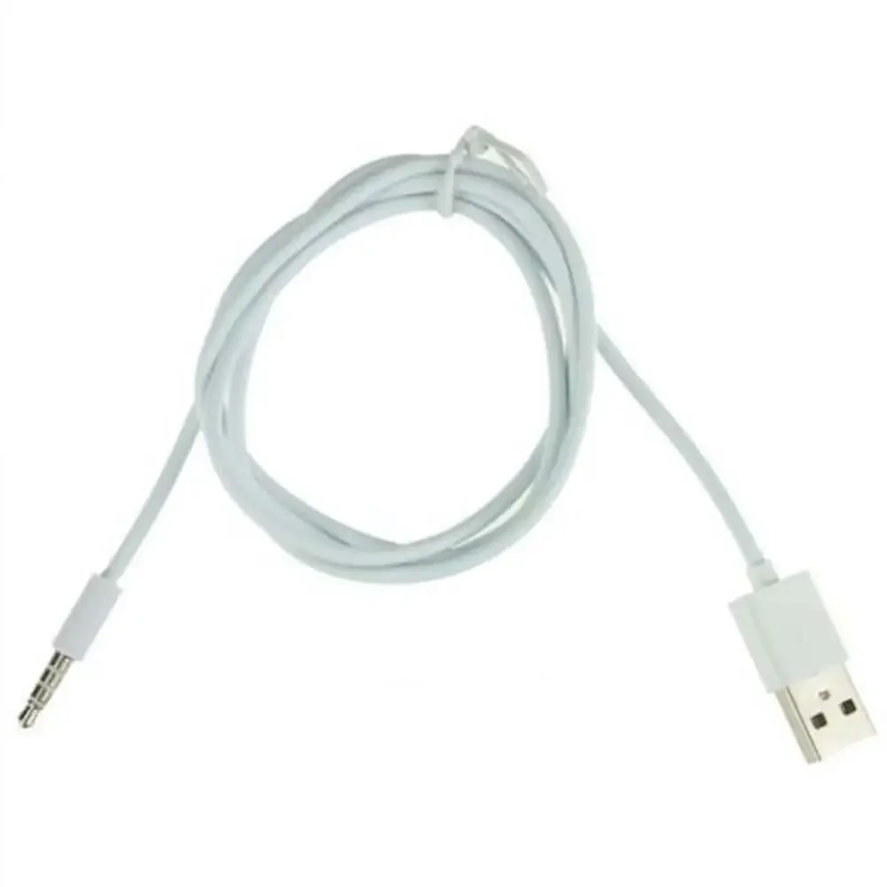 New 3.5mm AUX Audio Plug Jack to USB 2.0 Male Charge Audio Cable Adapter Cord