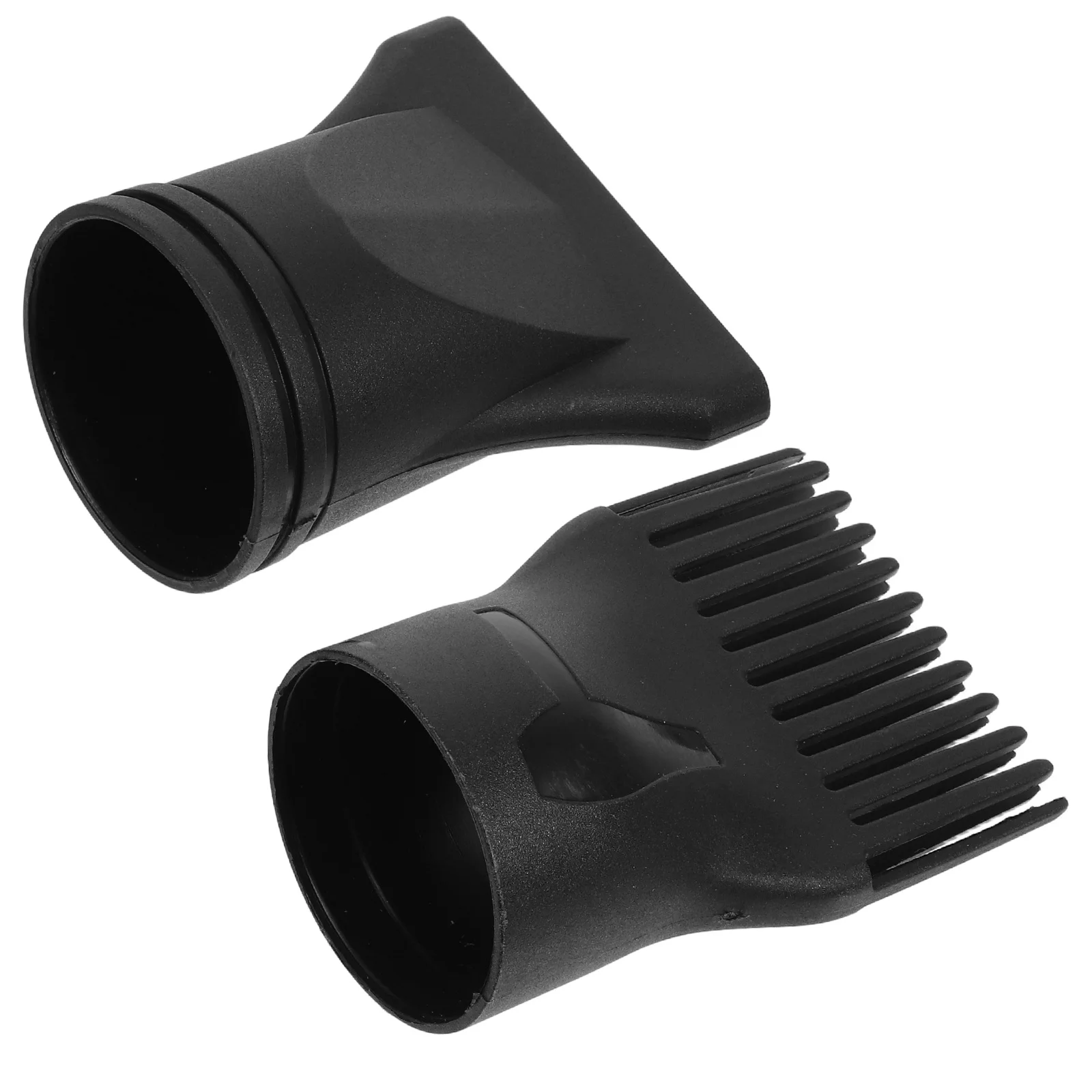 

2 Pcs Curly Hair Diffuser Dryer Nozzle Attachment Curls Concentrator Black with Attachments Blow Travel