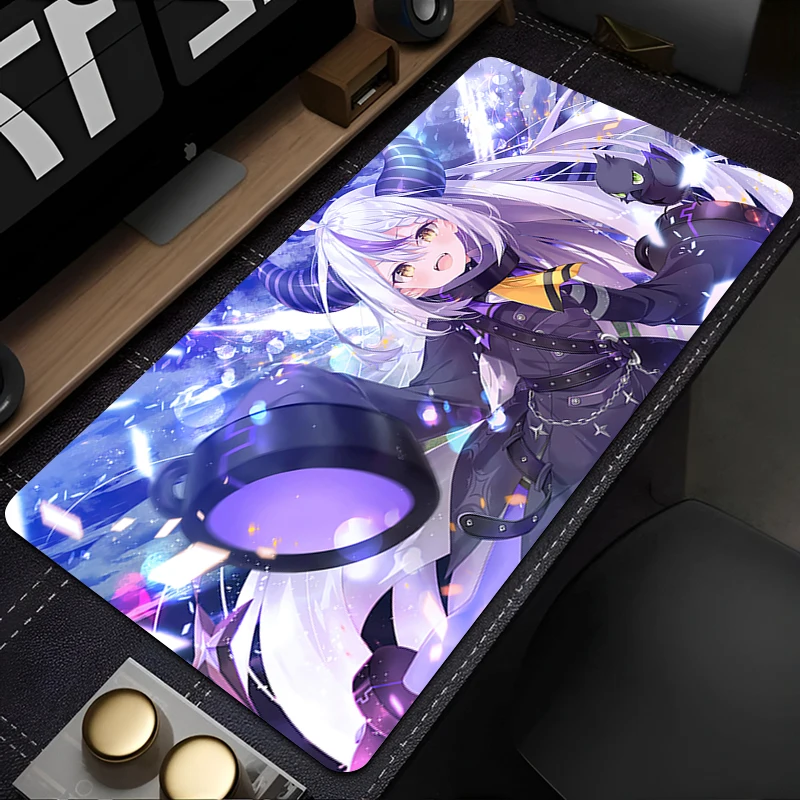 Hololive La Darknesss Keyboard Rug XXL Laptop Kawaii Gaming Mouse Pad Large Purple Anime Girl Mousepad PC Gamer Cabinet Desk Mat