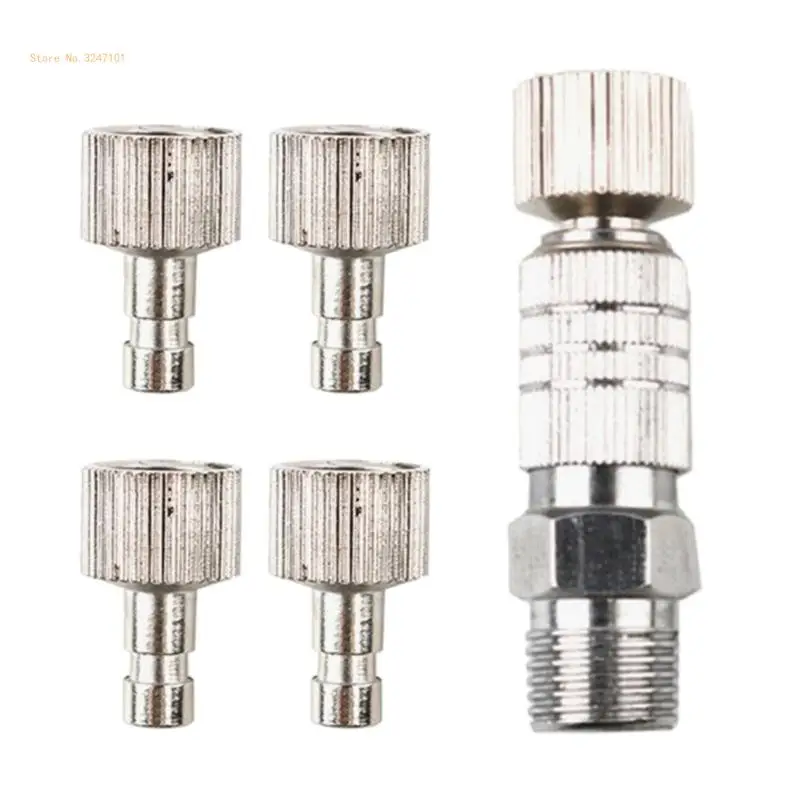 

Iron Quick Connector Adapter Fit for Effortlessly Hose Attachment Leak Resistant, Home Gardening and Plant Dropship