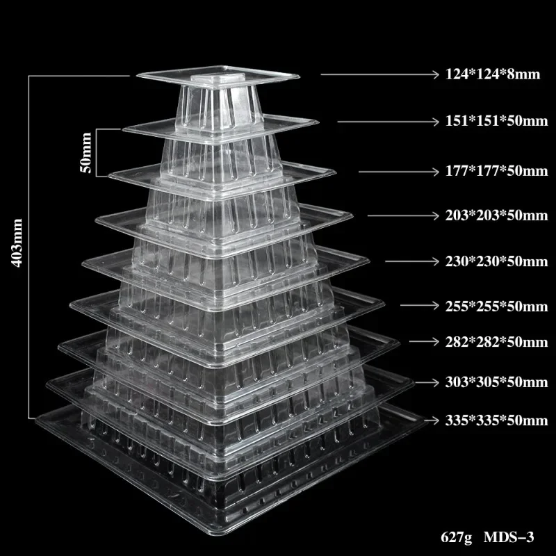6段マカロンディスプレイスタンド,カップケーキタワー,PVCケーキスタンド,誕生日や結婚式の装飾ツール