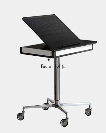 

Zhonggu Solid Wood Small Coffee Table Household Sofa Side Cabinet Lifting Movable Side Table