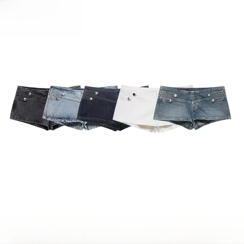 

Low Waist Denim Shorts Women's Fashion Casual Spring Summer New Arrival Simple Versatile Low Waist Jeans Shorts