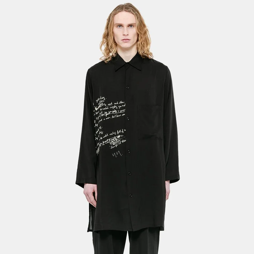 

OJI OOAK Блузка с лирическим принтом и принтом Yoji Ooak