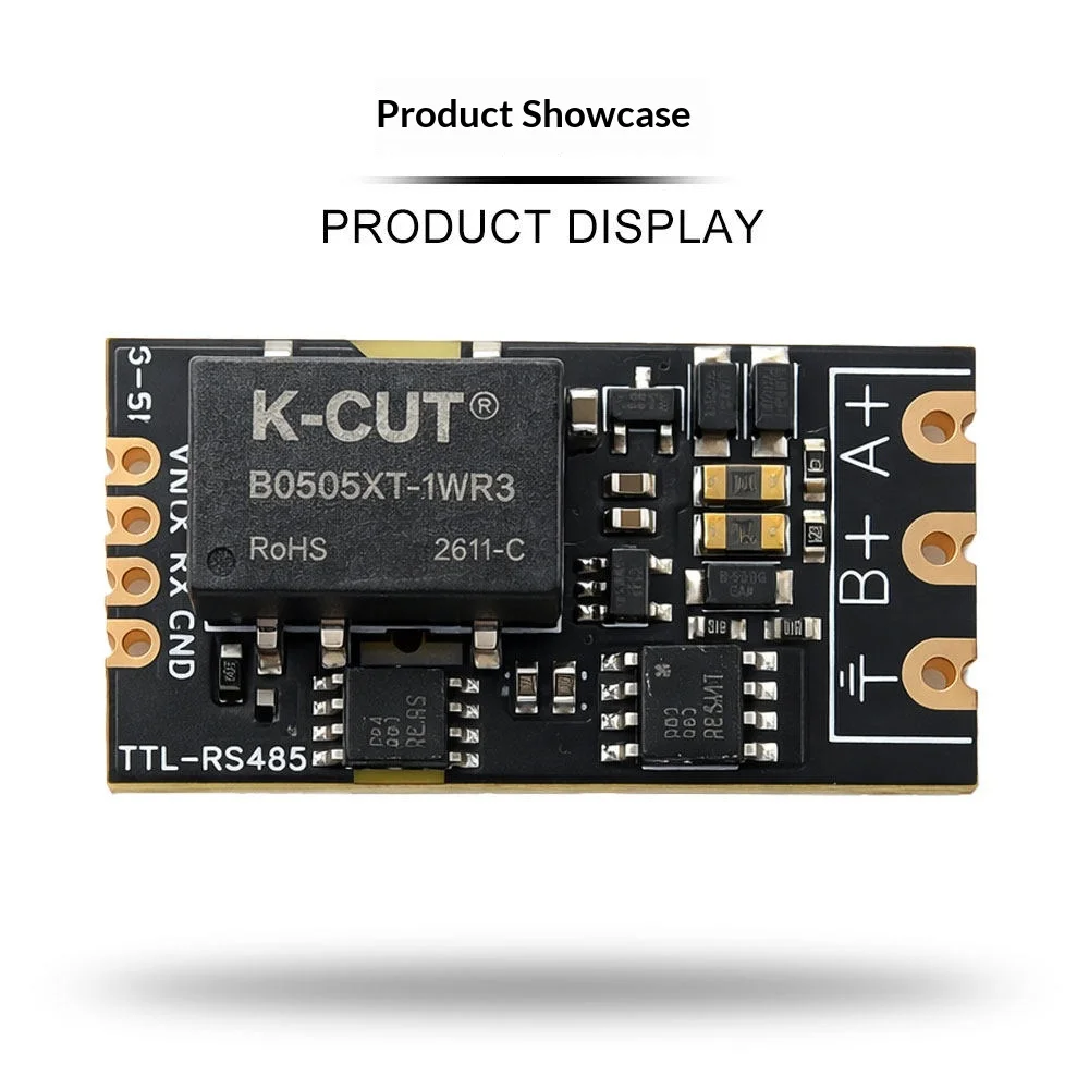Industrial Dual Isolated TTL to RS485 Module 1.5kV Isolation Auto Transceiver 3-5.5V UART Serial Converter SMT Half-hole RS485 image 3