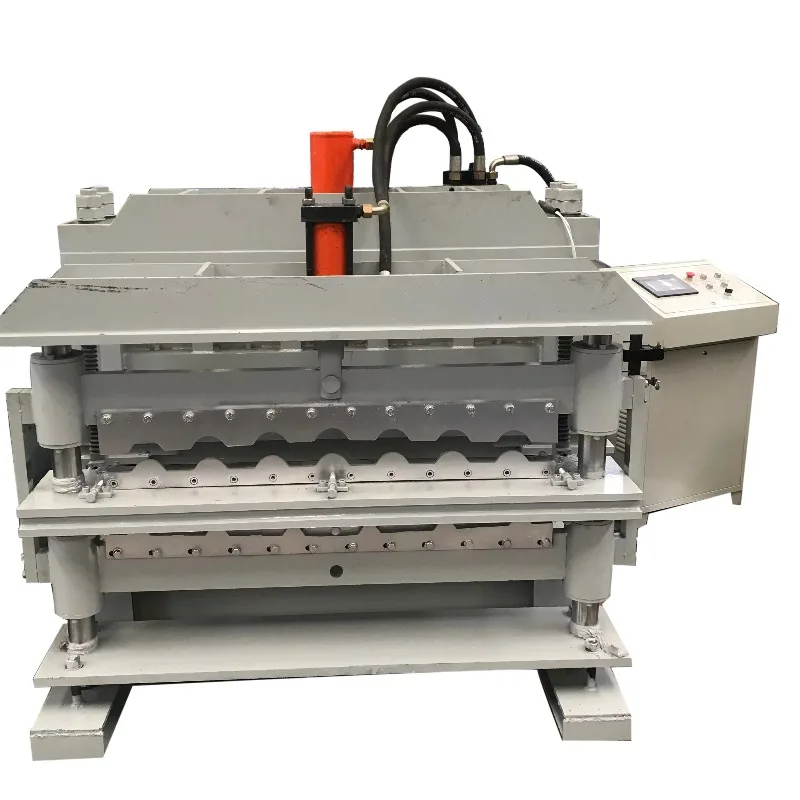 Factory Price Double Layer Wall Panel Glazed Step Tile Ibr Steel Sheet Metal Roof Cold Roll Forming Machine