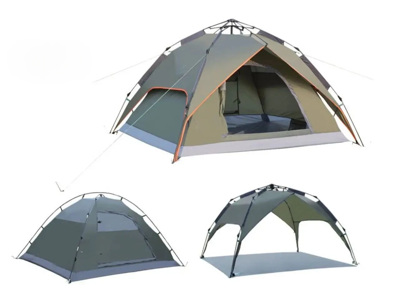 For Camping Tent For 3-4 Person Instant Pop-Up Automatic Quick Setup Dome Tents Waterproof For Family Hiking Beach Tent