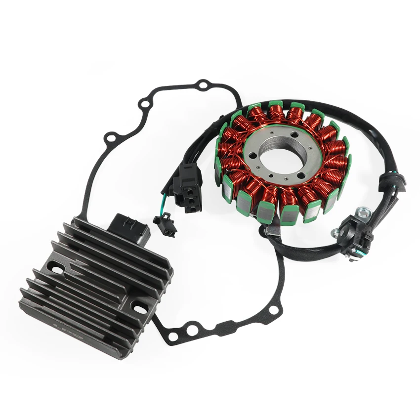 Stator Coil & Regulator Rectifier & Gasket Generator Cover Set For Kawasaki ER250 Z250 ER300 Z300 EX250 EX300 Ninja 250R 300 ABS