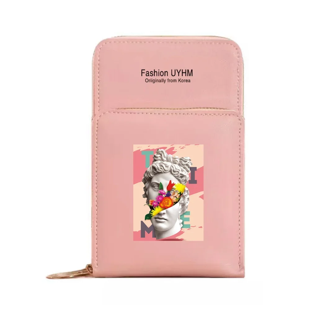 Phone Bag For IPhone 13 12 11 Pro Max X XS Samsung Xiaomi Huawei Messenger Bag Mobile Wallet For Women Clutches Funny Series