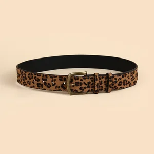 Pu Leopardo Stempel Frauengürtel, Boho -Stil, Slim Fit, Personalisiert 6 Hauptverkauf Tropischer Overall - №3