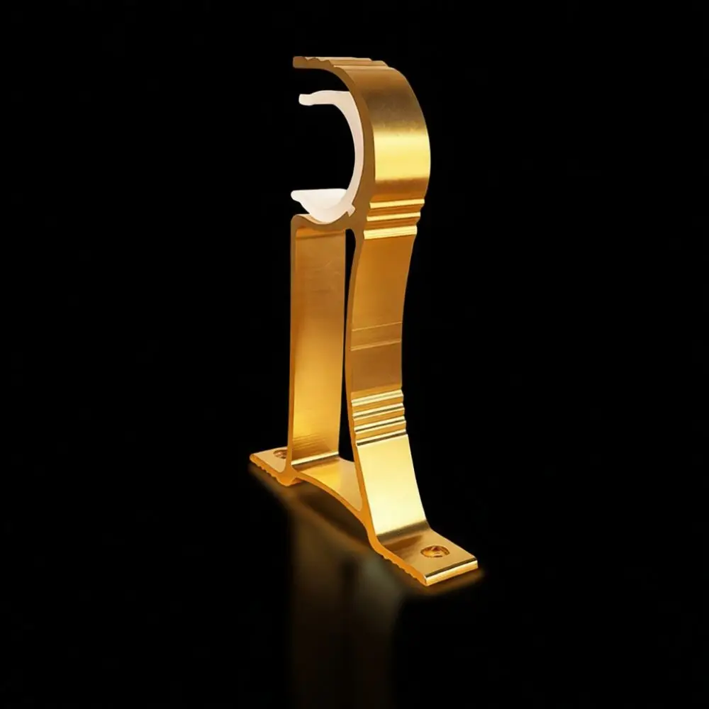 Premium Aluminum Curtain Rod Support Base Wall Mounted Ceiling Bracket For Roman Pole Window Accessory Home Fittings