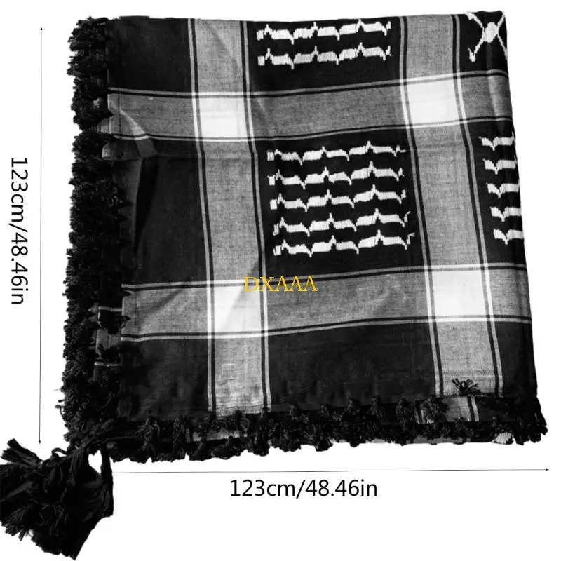 dxaa軽量大人のジャックアードパターンシェマースカーフマルチ目的ヘッドスカーフ調整可能宗教スカーフ屋外ヘッドラップ