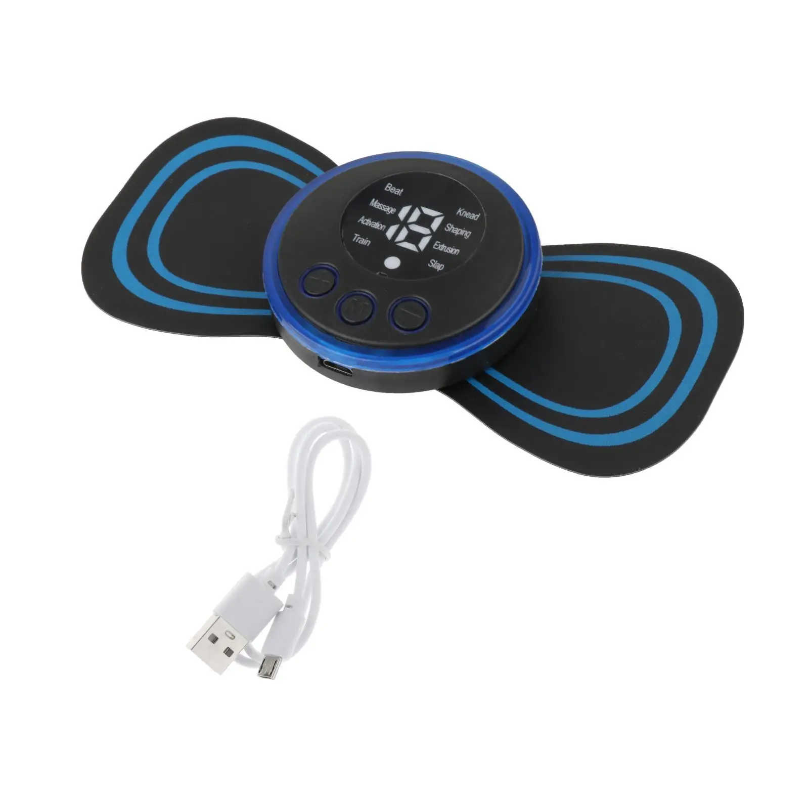 Mini Electric Massager Portable Full Body Patch for Back Shoulder Arm Leg Relaxation and Stress Relief