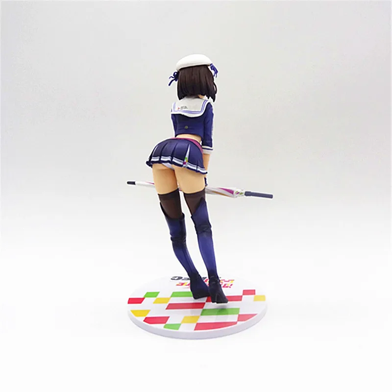 อะนิเมะ Saekano วิธีเพิ่มแฟนที่น่าเบื่อ Racing Girl Megumi Kato ใช้ร่ม Action Figure สาวเซ็กซี่ตุ๊กตา