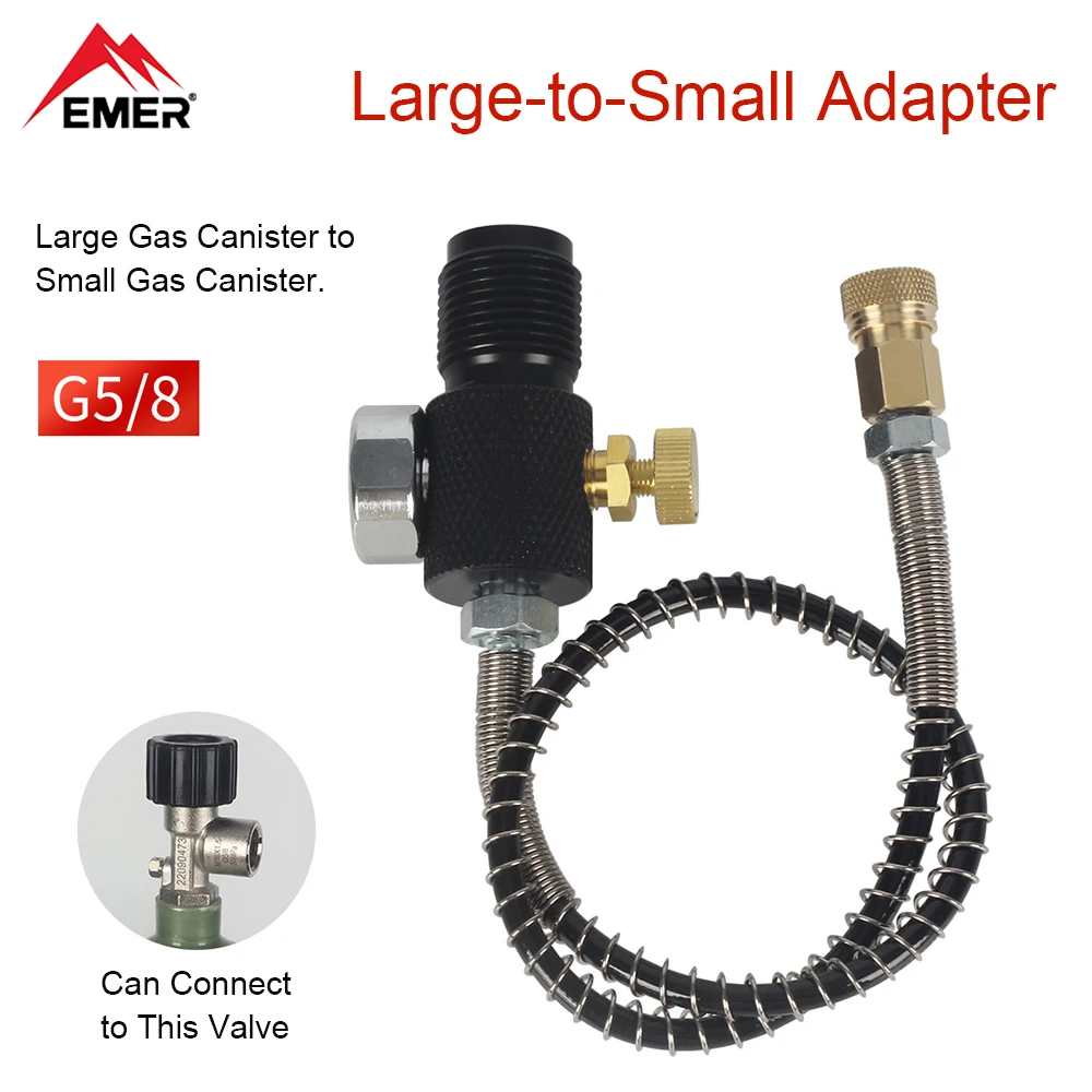 emer-g5-8-din-300bar-fill-station-scuba-refill-charging-adapter-with-8mm-quick-connect-female-coupler-gauge-6061-aluminum-alloy