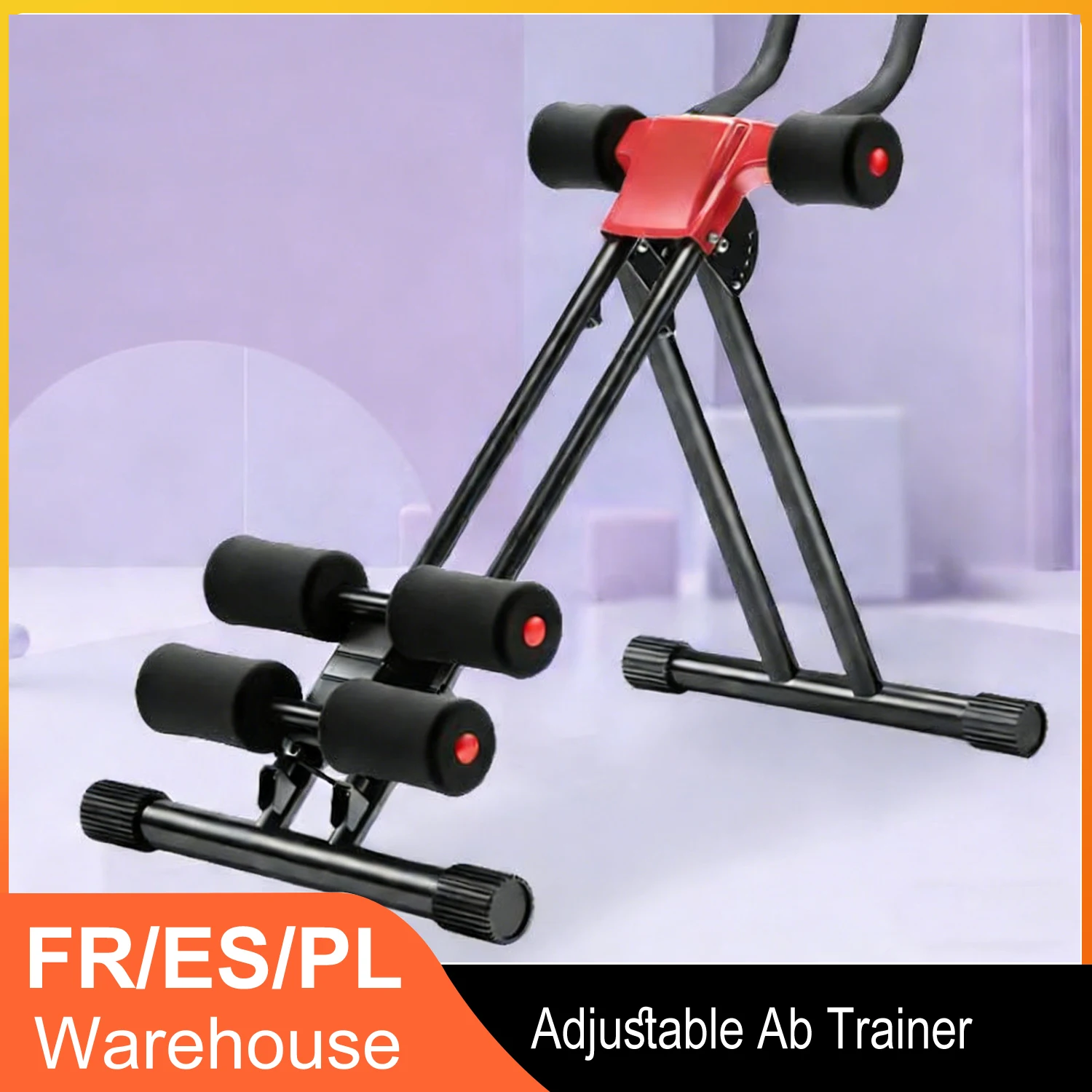 Appareil Abdominal Réglable - Équipement de Fitness Pliable pour la Maison, Design de Ceinture d'Entraînement, Système d'Entraînement de Stabilité Robuste, Sans Batterie