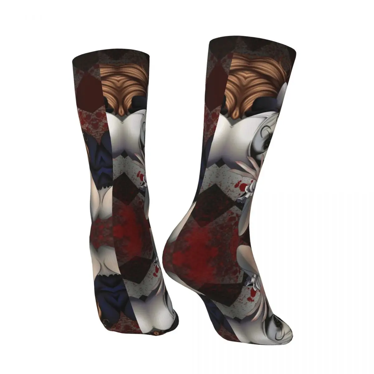 Hip Hop Terrifier The Little Pale Girl And Art The Clown Crazy Men's compression Socks Unisex E.T. The Extra Street Crew Sock