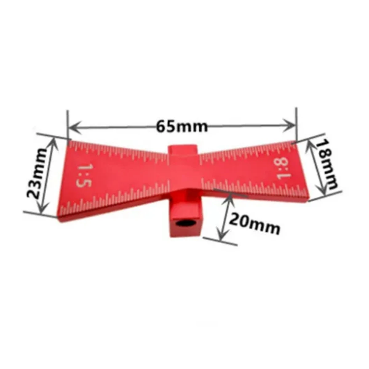 Dovetail Marker Guide Dovetail Making Jig Aluminum Alloy Featuring 1:5 1:6 1:7 1:8 Slopes for Woodworking DIY Wooden Joints