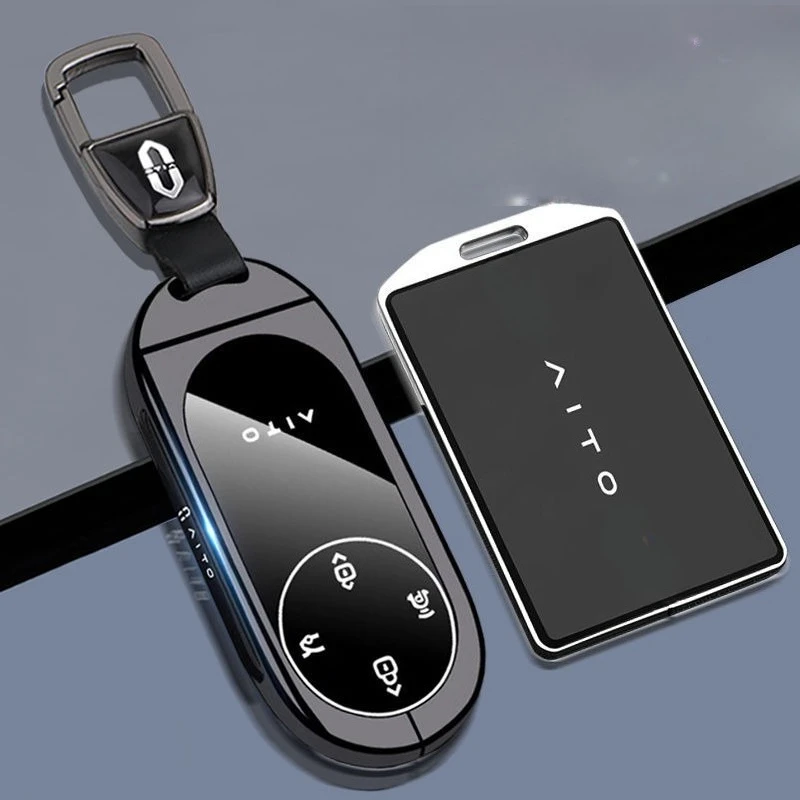 

Premium Zinc Alloy Key Cover Case for AITO M9/M7/M5/M8 Ultra (2024-2025) - Protective Key Fob Shell Keybag Keychain