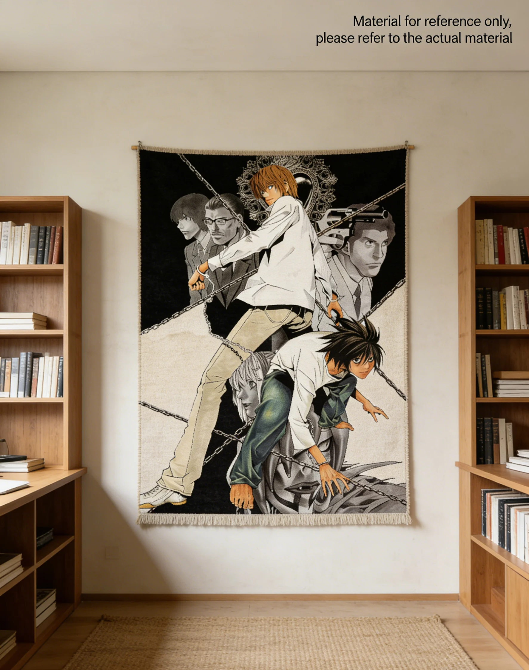 Tapestry Wall Decor Tapestry Anime Death Note Amane Misa Manga Aesthetic Room Decoration Meme Tapestries Art Poster