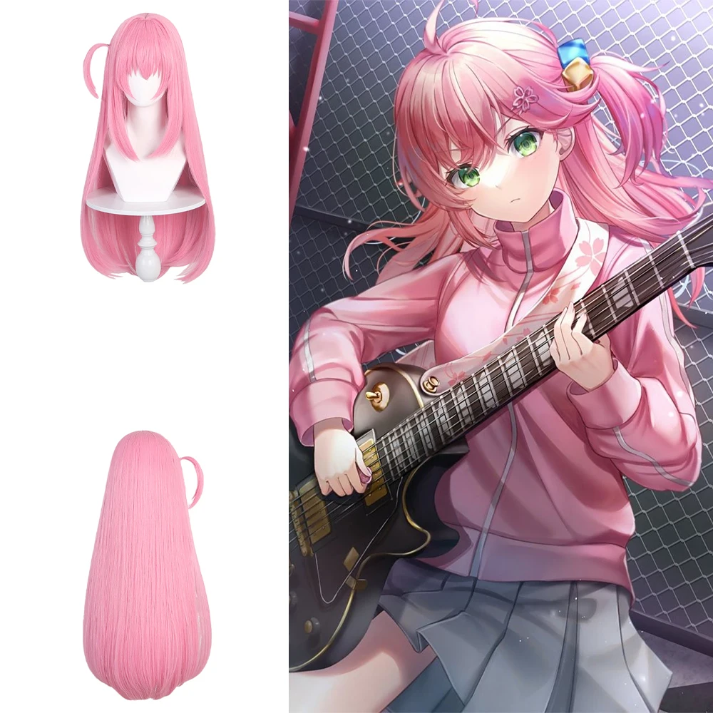 alta-qualidade-anime-gotoh-hitori-cosplay-cabelo-sintetico-32-polegada-rosa-cabelo-longo-dia-das-bruxas-festa-diaria-peruca-resistente-ao-calor-em-estoque